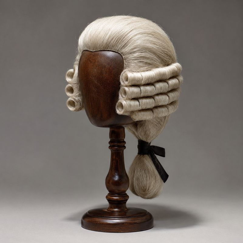 An 18th-century powdered wig